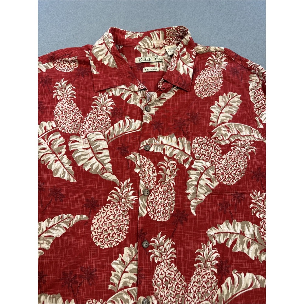 Batck Bay SHIRT  Men's XLT  Hawaiian Short Sleeve Button Up 100% Rayon